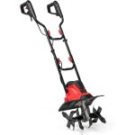 Goplus motobineuse electrique filaire 1200w, motoculteur manuelle � fraise 10 a, largeur de travail et ...