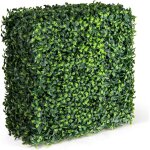 Goplus mur de plantes artificielles, cl�tures d�coratives en buis synth�tique avec tube en aluminium, ...