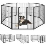 Parc pour chien 8 panneaux, enclos pliable pour chien en mtal avec porte verrouillable pour intrieur ...