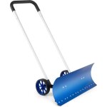 Pelle � neige � roulettes 95cm - poussoir � neige bidirectionnel en aluminium avec manche en 'u' r�glable ...