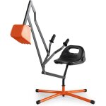 Goplus pelleteuse enfant, jouet pelle excavatrice enfant avec base rotative � 360� & commandes � deux ...
