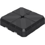 Goplus pied de parasol lourd, dalle parasol d�port� � poids avec support en croix, support parasol remplie ...