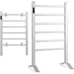 Goplus - sche serviettes lectrique mural ou au sol  6 barres, contrle de temprature 30 - 60? & minuterie ...