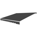 Store banne manuel 4mx2, 5m, auvent de terrasse extrieur et tissu rsistant aux uv avec manivelle et ...