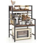 Support extensible à micro - ondes à 3 niveaux, etagère à micro - ondes avec cadre en métal, etagère ... Support extensible à micro - ondes à 3 niveaux, etagère à micro - ondes avec cadre en métal, etagère ...