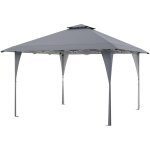 Goplus tonnelle de jardinexterieur pliante 4x4 m, pergola jardin 260 / 270 / 280 cmavec sac transport ...