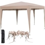 Tonnelle pliante pour 6 - 8 personnes, tente de jardin exterieur pop - up 400x348 cm, hauteur rglable, ...