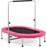 Goplus trampoline pour enfants pliable, charge 150kg, trampoline int�rieur et ext�rieur pour gar�on et ...