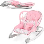 Goplus - transat bebe pliable 2 en 1, transat volutif sige sauteur avec dossier rglable  3 niveaux, ...