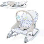 Goplus - transat bebe pliable 2 en 1, transat volutif sige sauteur avec dossier rglable  3 niveaux, ...