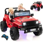 Goplus - voiture lectrique enfants 3 - 8 ans 24v avec tlcommande 2, 4g, vitesse 2, 6 - 6kph, klaxon ...