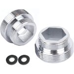 Gotrays - lot de 2 adaptateurs de robinet en m�tal pour robinet de cuisine (m18 � m22)