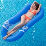 Bouée de piscine adulte avec tête flottante, matelas gonflable semi - submersible jouets de piscine pour ... Bouée de piscine adulte avec tête flottante, matelas gonflable semi - submersible jouets de piscine pour ...