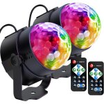 Boule disco, jeux de lumiere pour soiree, 2 pack boule lumineuse disco rotative, lumière soirée lampe ... Boule disco, jeux de lumiere pour soiree, 2 pack boule lumineuse disco rotative, lumière soirée lampe ...