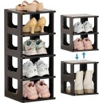 Gotrays - etagere chaussure, range empilable, meuble en plastique, tagre  5 niveaux boite peu encombrante ...