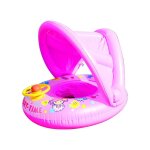 Flotteur de natation pour bb, sige gonflable avec anneau de natation pour bb avec auvent, flotteur ...