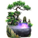 Fontaine interieur avec éclairage led, fontaine de table cascade avec brouillard, fontaine de bureau ... Fontaine interieur avec éclairage led, fontaine de table cascade avec brouillard, fontaine de bureau ...