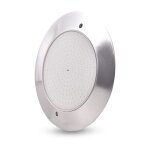 Lampe de piscine � led en acier inoxydable, lampe de piscine murale sans trou, �paisseur de lunette 10 ...