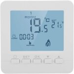 Gotrays - thermostat de chauffage cran lcd intelligent rgulateur de temprature ambiante programmable ...