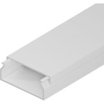 Edo solutions ? goulotte �lectrique 2m 40x16mm en pvc blanc ? syst�me de fermeture � clip ? installation ...