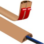 Goulotte passe cable flexible, cache fil Électrique pour sol mural, gaine cable informatique pour tous ... Goulotte passe cable flexible, cache fil Électrique pour sol mural, gaine cable informatique pour tous ...