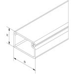 Goulotte rs pro, 10 mm x 15mm x 2m, en pvc blanc ( prix pour sachet de 10 )