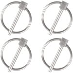 Goupille de s�curit�, 4pcs dia 3mm en acier inoxydable goupille de s�curit� ronde goupille de verrouillage ...