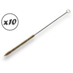 Lot de 10 goupillons laiton multifonction ø 8 mm garnissage 100 mm longueur 300 mm ramonage brossage ... Lot de 10 goupillons laiton multifonction ø 8 mm garnissage 100 mm longueur 300 mm ramonage brossage ...