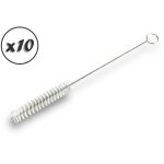 Lot de 10 goupillons nylon multifonction ø 20 mm garnissage 100 mm ramonage brossage curetage nettoyage ... Lot de 10 goupillons nylon multifonction ø 20 mm garnissage 100 mm ramonage brossage curetage nettoyage ...