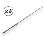 Lot de 3 goupillons acier multifonction ø 5 mm garnissage 100 mm longueur 300 mm ramonage brossage curetage ... Lot de 3 goupillons acier multifonction ø 5 mm garnissage 100 mm longueur 300 mm ramonage brossage curetage ...