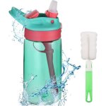 Gourde enfants, 480ml boîteille d'eau enfant avec paille sans bpa, étanches portable coupes pour garçon ... Gourde enfants, 480ml boîteille d'eau enfant avec paille sans bpa, étanches portable coupes pour garçon ...