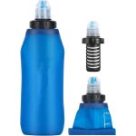 Gourde filtrante 600ml filtre  eau portable pliable extrieur, purificateur d'eau de survie d'urgence, ...