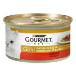 Gourmet gold chunks en sauce au b?uf purina 85 grammes