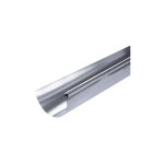 Goutti�res demi - rondes acier galvanis� gris lg. 4m ? lpp 25cm