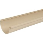 Gouttire demi - ronde lg25 diamtre 25 mm, sable, longueur 2 m