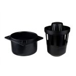 Wovar ? goutti�re de fond et pi�ge � odeurs pour caniveau ? set en plastique noir tr�s solide ? compatible ...