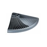 Gouttoir vaisselle plastique, egouttoir d'angle gain de place, plastique, 50x9x35 cm, gris - wenko