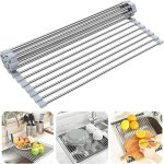 gouttoir  vaisselle pliable pour vier, 36 x 47 cm