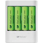 Gp - chargeur usb piles rechargeables et 4 piles aa nimh recyko