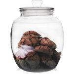 Grand bocal en verre pour aliments, produits en vrac, biscuits, caf� 2, 2 l