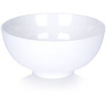Grand bol en porcelaine blanche pour soupes ramen, salades, snacks 20 cm 1, 6 l