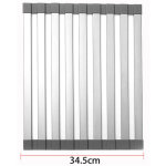 Grand �gouttoir � vaisselle enroulable, �gouttoir � vaisselle enroulable, couvercle d'�vier, accessoires ...