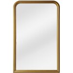 Grand miroir en bois de paulownia - l. 120 x h. 190 cm - doré effet laiton - heloise Grand miroir en bois de paulownia - l. 120 x h. 190 cm - doré effet laiton - heloise