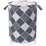 Grand panier � linge, 1 pi�ce, pliable, rond, panier de rangement pliable avec cordon de serrage, pour ...