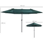Mh - grand parasol xxl santiago vert Mh - grand parasol xxl santiago vert