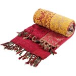 Grand plaid et couvre en coton, jet de canap dessus de lit en coton naturel, coton couverture canap ...