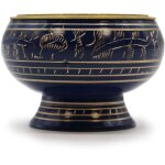 Grand pot d'encens au charbon de bois chakra - gorge - vendu par 1