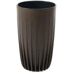 Grand pot de fleurs � caf� �cologique ray�