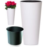 Grand pot de fleurs tubus slim shine dtus300s blanc