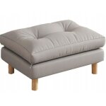 Grand pouf rectangle ottoman repose - pieds fauteuil tabouret sige